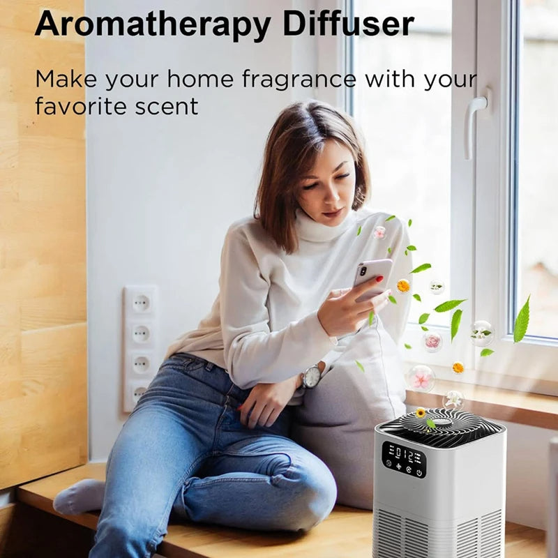 Air Purifiers For Home - With Aromatherapy Diffusion